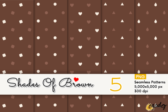 Download Shades of Brown Patterns Set - Brown patterns Collection