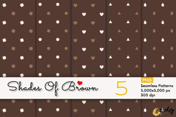 Download Shades of Brown Patterns Set - Brown patterns Collection