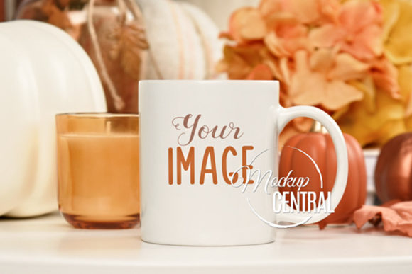 Download Pretty Fall Coffee Mug Glass Cup Mockup - Premium Bundle