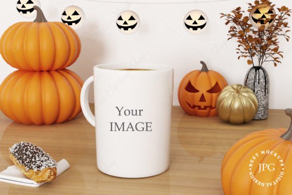 Download Pretty Fall Coffee Mug Glass Cup Mockup - Premium Resources