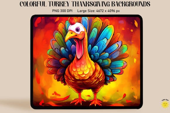 Download Colorful Turkey Thanksgiving Backgrounds - Thanksgiving backgrounds Collection