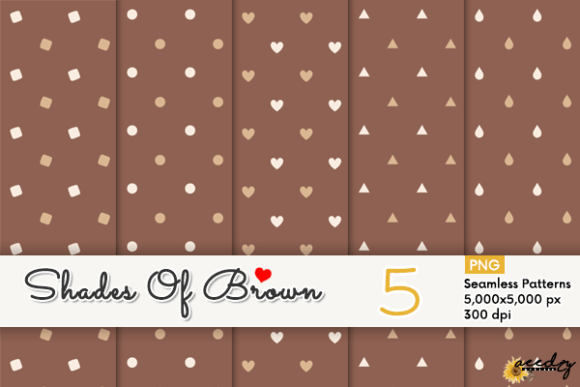 Download Shades of Brown Patterns Set - Brown patterns Collection