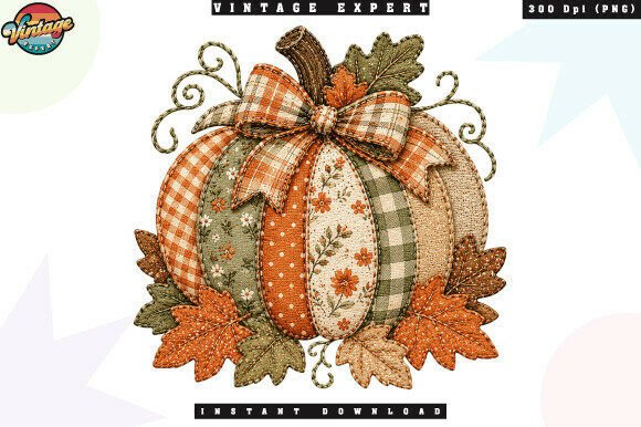 Download Patchwork Pumpkin Autumn Harvest PNG - Harvest Collection