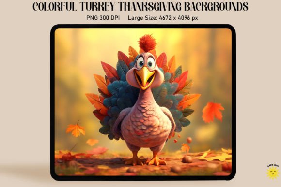 Download Colorful Turkey Thanksgiving Backgrounds - Thanksgiving backgrounds Collection