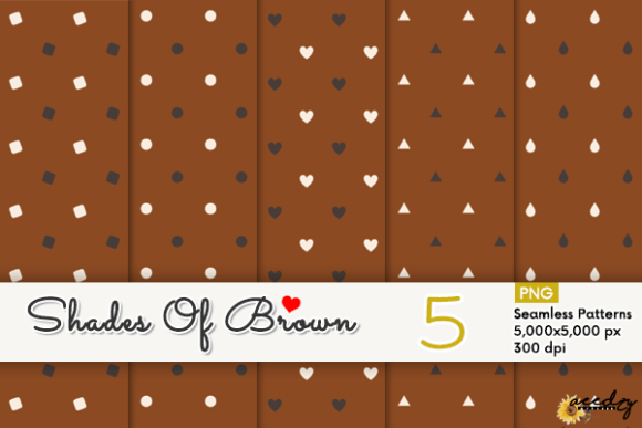 Download Shades of Brown Patterns Set - Brown patterns Collection